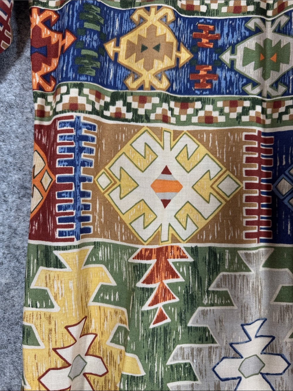 Algo Southwestern Open Cardigan Multicolor Boho Festival Aztec Jacket Country - Picture 10 of 14